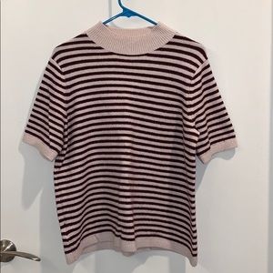 Loft short sleeve mock neck sweater